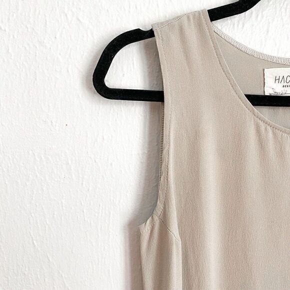 Hackwith Design House Asymmetrical Sleeveless Layered Maxi Dress Women’s Medium - Picture 9 of 10